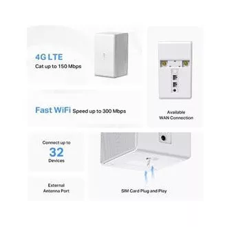 MERCUSYS MB110-4G - N300Mbps Bezdrátový LTE Modem a router