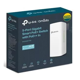 TP-Link SG2005P-PD Smart Switch, 4x GLan s PoE, 1x GLAN s PoE-in, 90W, Omada SDN