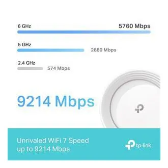 TP-Link Deco BE65(1-pack) BE9300 Třípásmový systém Mesh WiFi 7 pro celou domácnost, 4x 2.5GLAN, USB, 2,4/5/6GHz, HomeShi - Rozbalené
