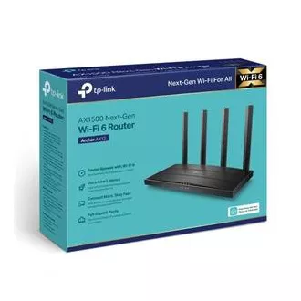TP-Link Archer AX12 - AX1500 WiFi 6 router , 3 x GLAN, 1x GWAN, 2,4/5GHz , WPA3, MU-MIMO, Beamforming