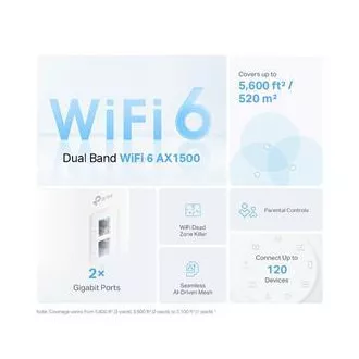 TP-Link Deco X10(1-pack) - AX1500 Meshový Wi-Fi 6 systém pro chytré domácnosti - Rodičovská kontrola - (1-pack)
