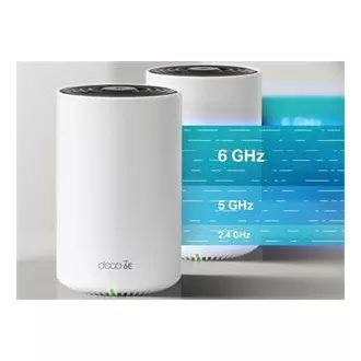TP-Link Deco XE75 Pro(3-pack) - Multi-Gig 2,5 Gbps AXE5400 třípásmový Meshový Wi-Fi 6E systém, HomeShield (3-pack)