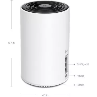 TP-Link Deco XE75(3-pack) - AXE5400 třípásmový Meshový Wi-Fi 6E systém pro chytré domácnosti, HomeShield (3-pack)