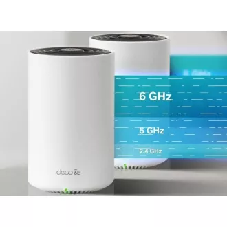 TP-Link Deco XE75(3-pack) - AXE5400 třípásmový Meshový Wi-Fi 6E systém pro chytré domácnosti, HomeShield (3-pack)