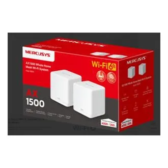 TP-Link WiFi router Mercusys Halo H60X(2-pack) WiFi 6, AX1500, 3x GLAN2,4/5 GHz - Použité