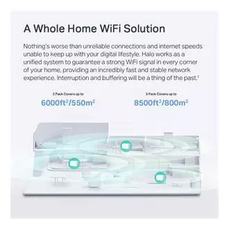TP-Link WiFi router Mercusys Halo H90X(2-pack) WiFi 6, AX6000, 1x 2,5GLAN, 2x GLAN TP-Link WiFi router Mercusys Halo H90X(2-pack) WiFi 6, AX6000, 1x 2,5GLAN, 2x GLAN