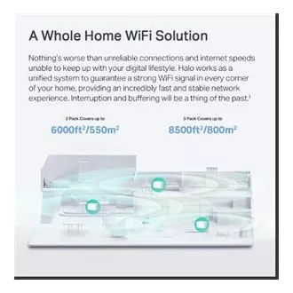 TP-Link WiFi router Mercusys Halo H90X(3-pack) WiFi 6, AX6000, 1x 2,5GLAN, 2x GLAN