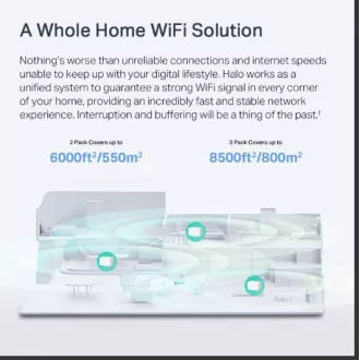 TP-Link WiFi router Mercusys Halo H90X(3-pack) WiFi 6, AX6000, 1x 2,5GLAN, 2x GLAN