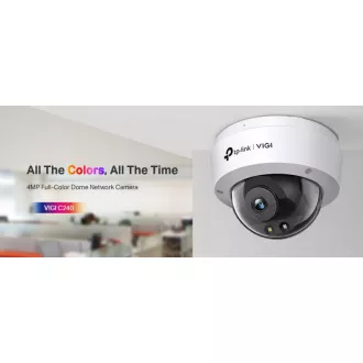TP-Link VIGI C240(2.8mm) - Dome kamera, 4MP, 2,8mm, Full-Color