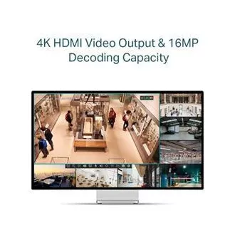 TP-LINK Záznamové zařízení VIGI NVR1104H-4P 4 kanálů, 4x Lan s PoE, 2x USB