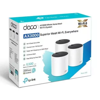 TP-Link Deco X55(3-pack) - AX3000 Wi-Fi 6 Mesh systém pro pokrytí celé domácnosti - HomeShield - (3-pack)