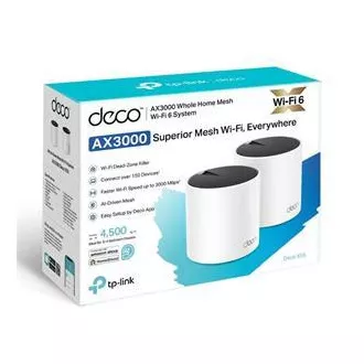 TP-Link Deco X55(2-pack) - AX3000 Wi-Fi 6 Mesh systém pro pokrytí celé domácnosti - HomeShield - (2-pack)