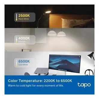 TP-Link Tapo L535E, Chytrá Wi-Fi LED žárovka barevná, 2500-6500K, E27