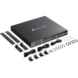 TP-Link SG6654X Omada 48-Port Gigabitový Stackable L3 Switch, 48 gigabitových RJ45 portů a 6× 10 Gbps SFP+ slotů