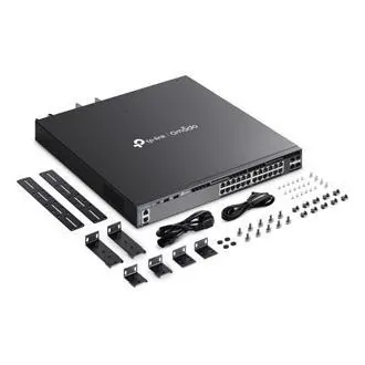 TP-Link SG6428XHP Omada 24 portový gigabitový RJ45 stackable L3 PoE+ switch, 720 W total PoE budget