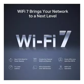 MERCUSYS MR47BE - BE9300 Tri-Band Wi-Fi 7 Router, 2.5G WAN, 3x 2.5G LAN, EasyMesh