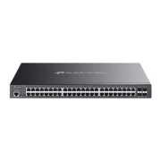 TP-Link SG3452XMPP Omada 48portový gigabitový a 4portový 10GE SFP+ L2+ řízený switch se 40 porty PoE+ a 8 porty PoE++