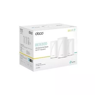 TP-Link Deco BE65(3-pack) BE9300 Třípásmový systém Mesh WiFi 7 pro celou domácnost, 4x 2.5GLAN, USB, 2,4/5/6GHz, HomeShi