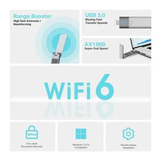 TP-Link Archer TX20UH - Bezdrátový USB adaptér AX1800 s vysokým ziskem