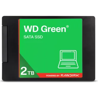 WD GREEN SSD 3D NAND WDS200T5G0A 2TB, SATA III 6 Gb/s, 545MB/s, 2.5" WD GREEN SSD 3D NAND WDS200T5G0A 2TB, SATA III 6 Gb/s, 545MB/s, 2.5"