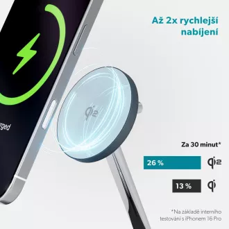 Epico UltraBase Qi2 2in1 Mag+ stojánek EX40-černá
