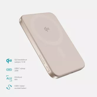 Epico Qi2 5000mAh Alu Mag+ PowerBanka EM51 - rose Epico Qi2 5000mAh Alu Mag+ PowerBanka EM51 - rose