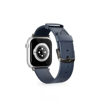 Epico Watch Strap Leather 42/44/45/46/49 - modrá