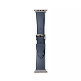 Epico Watch Strap Leather 42/44/45/46/49 - modrá