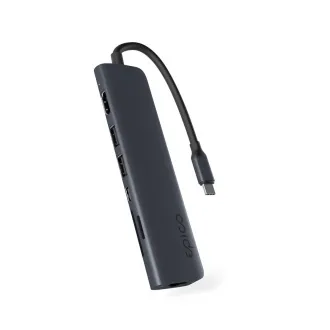 Epico 7v1 hliníkový USB-C 8K hub - inkoustová