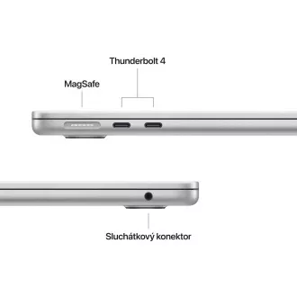 Apple MacBook Air 13"/M4/13,6"/2560x1664/16GB/512GB SSD/M4/Sequoia/Silver/1R