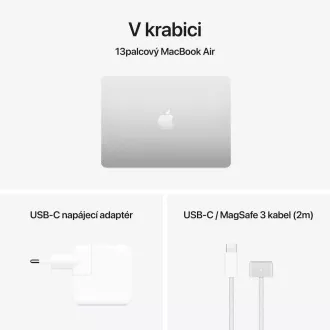 Apple MacBook Air 13"/M4/13,6"/2560x1664/16GB/512GB SSD/M4/Sequoia/Silver/1R
