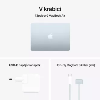Apple MacBook Air 13"/M4/13,6"/2560x1664/16GB/256GB SSD/M4/Sequoia/Sky Blue/1R