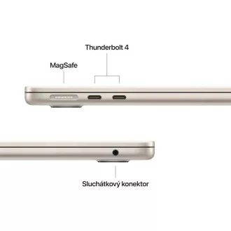 Apple MacBook Air 13"/M4/13,6"/2560x1664/16GB/256GB SSD/M4/Sequoia/Starlight/1R