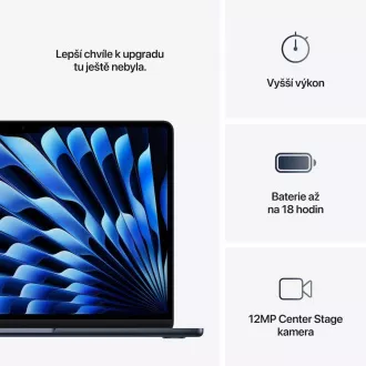 Apple MacBook Air 13"/M4/13,6"/2560x1664/16GB/256GB SSD/M4/Sequoia/Midnight/1R