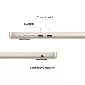Apple MacBook Air 15"/M4/15,3"/2880x1864/24GB/512GB SSD/M4/Sequoia/Starlight/1R