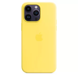 iPhone 14 Pro Max Silicone Case with MS - C.Yellow iPhone 14 Pro Max Silicone Case with MS - C.Yellow