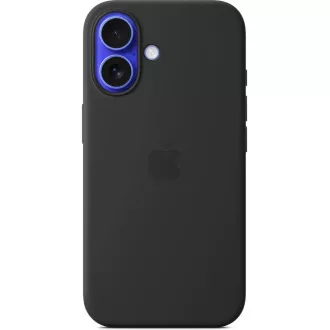 iPhone 16 Plus Silicone Case with MS - Black
