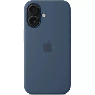 iPhone 16 Plus Silicone Case with MS - Denim
