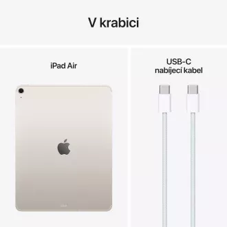 Apple iPad Air 13"/(M3) Wi-Fi + Cellular/12,9"/2732x2048/8GB/512GB/iPadOS18/Starlight