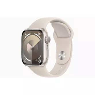 Apple Watch S9/41mm/Starlight/Sport Band/Starlight/-M/L