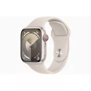 Apple Watch S9 Cell/41mm/Starlight/Sport Band/Starlight/-M/L