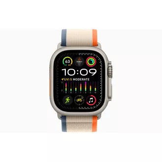 Apple Watch Ultra 2/49mm/Titan/Sport Band/Orange-Beige Trail/-M/L Apple Watch Ultra 2/49mm/Titan/Sport Band/Orange-Beige Trail/-M/L