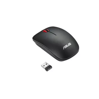 ASUS WT300/Cestovní/Optická/1 600 DPI/Bezdrátová USB/Černá-červená