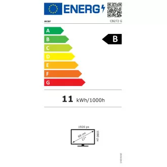 Acer Vero/CB272Gbmiprx/27"/IPS/FHD/120Hz/1ms/Černá/3R