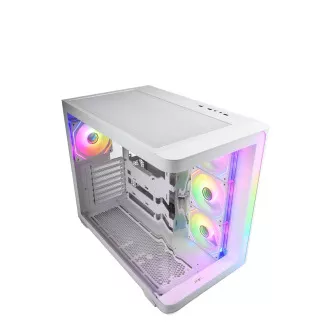 FSP M580-WA/Midi Tower/Transpar./Bílá