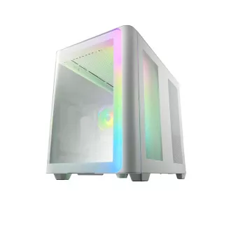 FSP M580-WA/Midi Tower/Transpar./Bílá