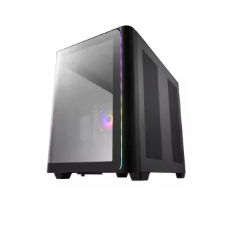 FSP M580-BP/Midi Tower/Transpar./Černá