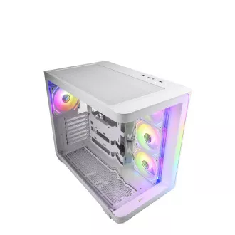 FSP M580-WP/Midi Tower/Transpar./Bílá