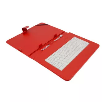 AIREN AiTab Leather Case 4 with USB Keyboard 10" RED (CZ/SK/DE/UK/US.. layout)