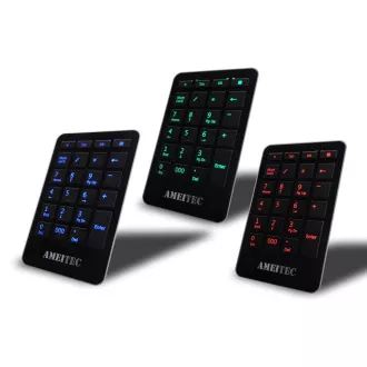 AMEI Keyboard AM-KN101B Professional Letter Blue Illuminated digital keypad AMEI Keyboard AM-KN101B Professional Letter Blue Illuminated digital keypad